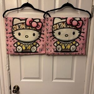 Hello Kitty LV Couch/ Chair Pillowcases- Set of 2